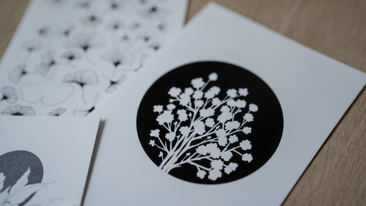 Baby's breath - greeting card Edgecomb Potters