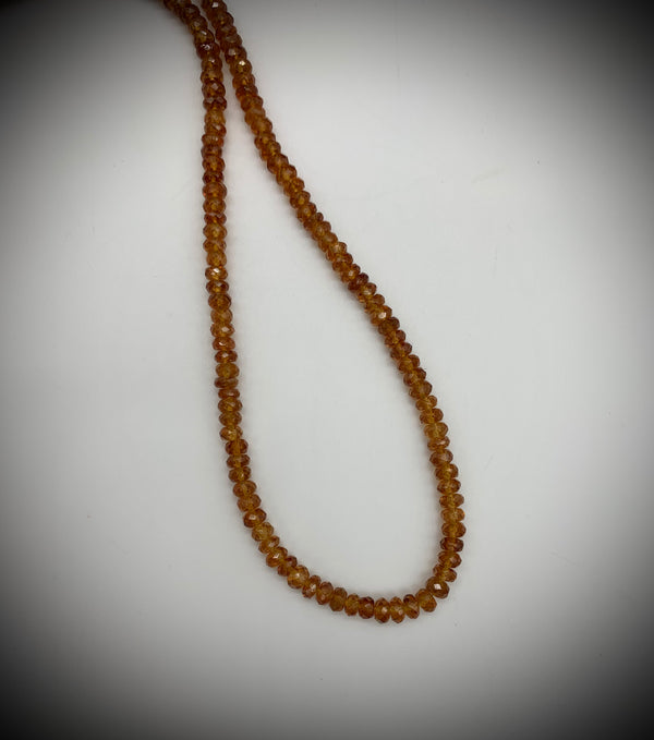 Spessartite Garnet Strand Necklace - Jewelry Edgecomb Potters