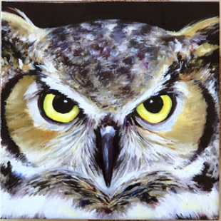 Great Horned Owl Trivet - Other Edgecomb Potters
